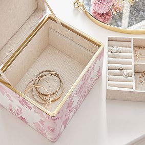 LoveShackFancy Pink Floral Jewelry Box
