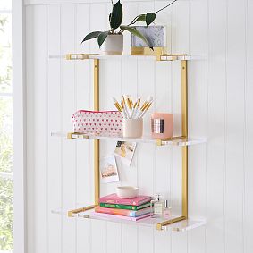 Metal Acrylic Bookcase (24"x25")