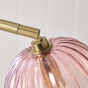 Ombre Pink Glass Desk Lamp