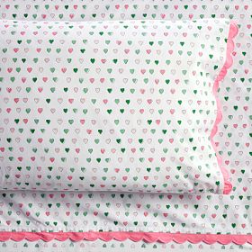 Roller Rabbit Multi Hearts Organic Sheet Set | Pottery Barn Teen