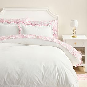 LoveShackFancy Embroidered Scallop Duvet Cover