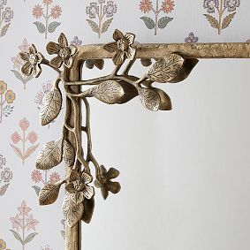 Sculpted Botanical Mirror (23&quot;x28&quot;)