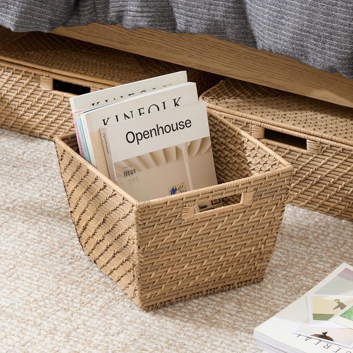 Hudson Woven Bin Storage Basket | Pottery Barn Teen