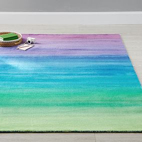 Rainbow Ombre Performance Rug