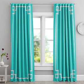 Emma Ribbon Trim Blackout Curtain