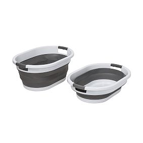 Collapsible Laundry Baskets, Set of 2
