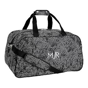 Jet-Set Black/White Circuit Duffle Bag
