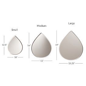 Summer Rain Wall Mirrors, Set of 3