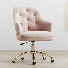 Tufted Swivel Desk Chair