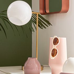 west elm x pbt Staggered Glass Table Lamp with USB