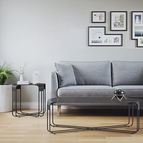 Metal Cross Leg Side Table