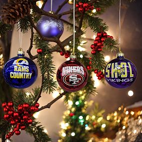 NFL Blown Glass Ornament