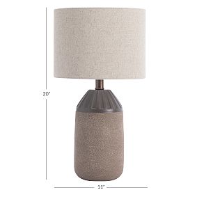 Ridged Ceramic Table Lamp