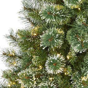 Wisconsin Snow Tip Slim Pine Faux Christmas Tree