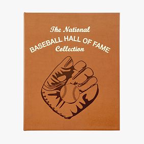 Baseball Hall of Fame Leather-Bound Book