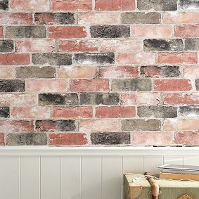 Brick Peel and Stick NuWallpaper™, 20"x18'