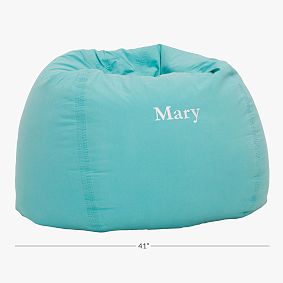 Large Pool Washed Twill Bean Bag Chair