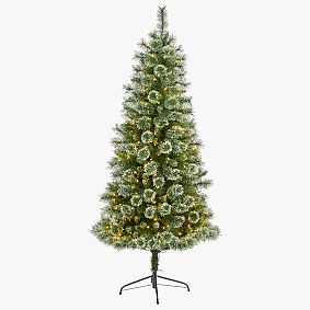 Wisconsin Snow Tip Slim Pine Faux Christmas Tree