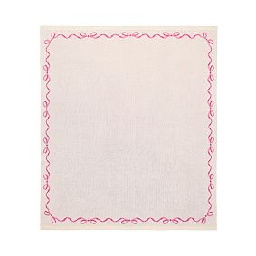 LoveShackFancy Bows Border Knit Throw