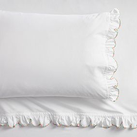 Stoney Clover Lane Rainbow Scallop Sheet Set