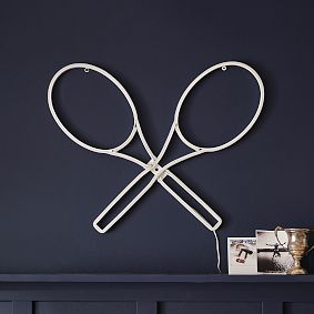Tennis Racket Neon Wall Light (22.5")