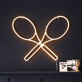 Tennis Racket Neon Wall Light (22.5")