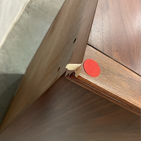 Open Box: Hampton Tall Chest of Drawers (28&quot;W x 19&quot;D) - Dark Walnut