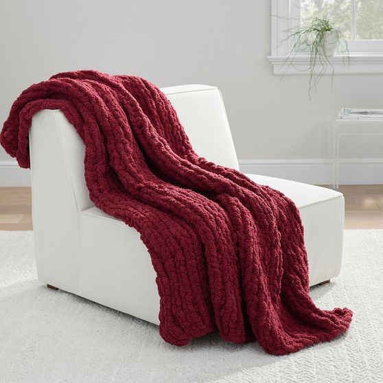 Cozy Jumbo Hand-Knit Throw