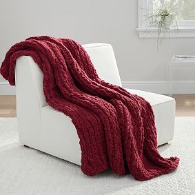 Cozy Jumbo Hand-Knit Throw