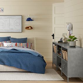 Locker Cubby &amp; 2-Drawer Bookcase Set (90")