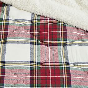 Morgan Plaid Sherpa Comforter