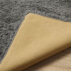 Ultra Plush Shag Wool Rug - Charcoal