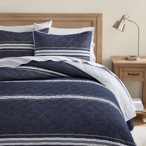 Windward Stripe Reversible Quilt