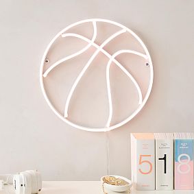 Blush Basketball Neon Wall Light (14")