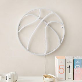 Blush Basketball Neon Wall Light (14")