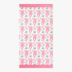 Roller Rabbit Monkey Beach Towel UPF 50+