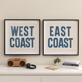 East Coast &amp; West Coast Framed Wall Art