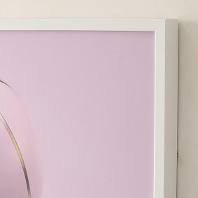 Pink Basketball Framed Wall Art