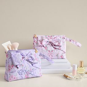 LoveShackFancy Floral Heart Accessories Pouch