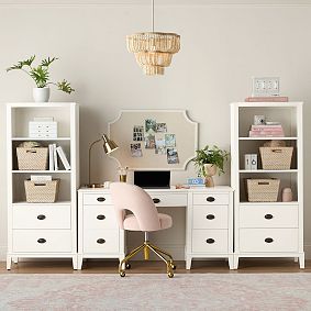 Maisie Smart Storage Desk &amp; Bookcase Set (111.5")