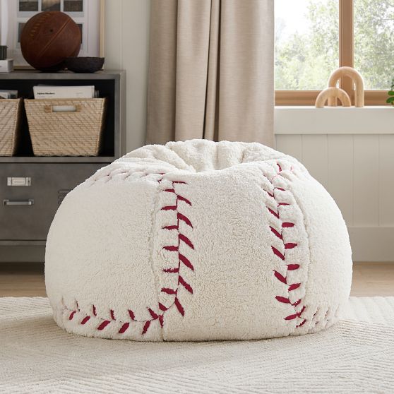 Pouf / Beanbag Géant Pottery Barn X LoveShackFancy - Housse Ivoire En Fausse Fourrure
