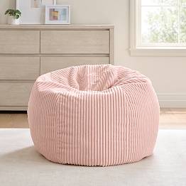 バレンシアガ クッション Large Chamois Blush Bean Bag Chair | Pottery Barn Teen