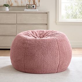 Large Sherpa Berry Bean Bag Chair