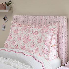 LoveShackFancy Garden Damask Ruffle Wedge Pillow