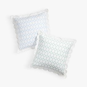 AERIN Lattice Reversible Euro Pillow Cover