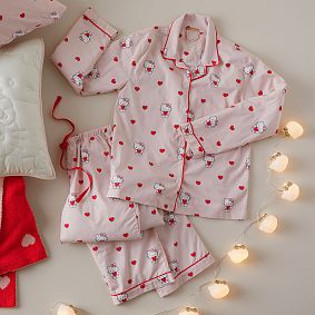 Hello Kitty&#174; Hearts Loose Fit Organic Percale Pajama Set