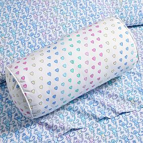 Roller Rabbit Disco Hearts Bolster Pillow