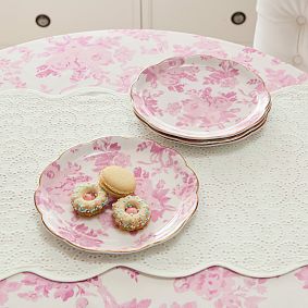 LoveShackFancy Porcelain Scalloped Salad Plates - Set of 4