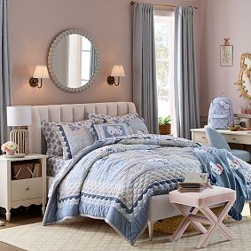 Hello Kitty&#174; Chambray Patchwork Quilt