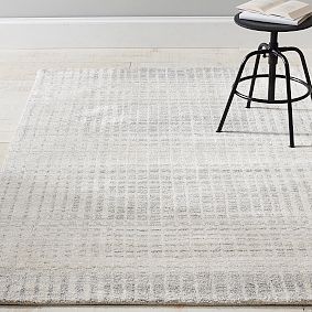 Faded Plaid Performance Rug